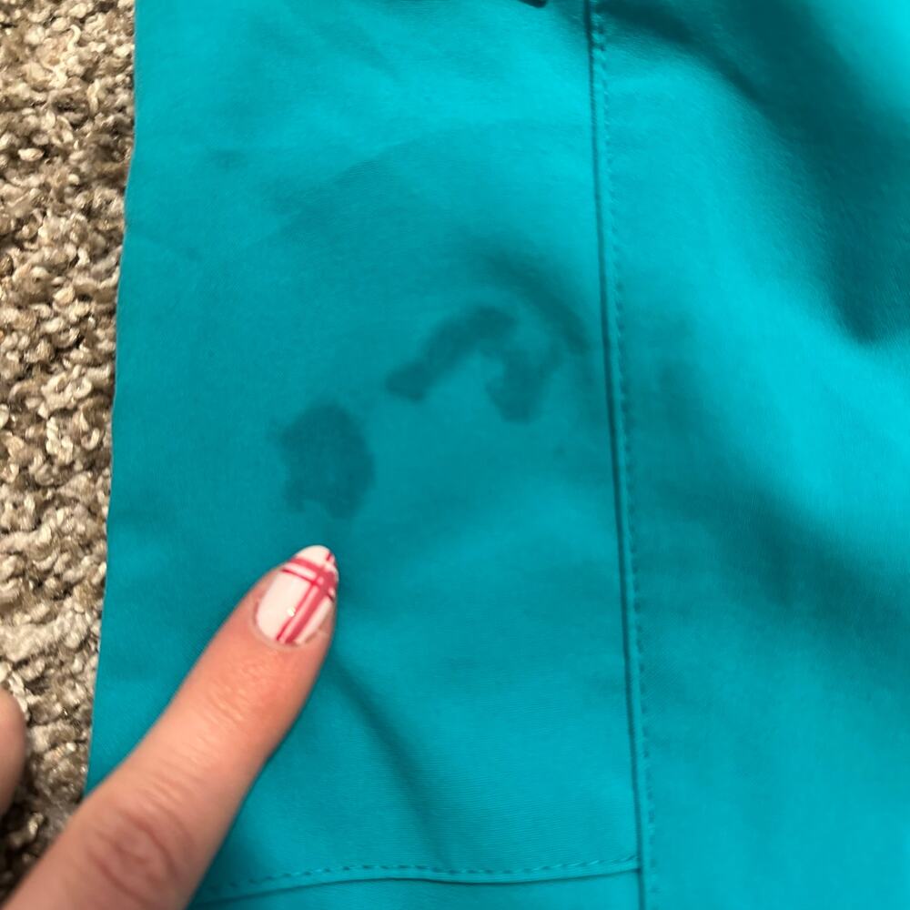 WONDERWINK Women's High Waist Slim Leg Pant 5334 Size MP In Teal Blue - Picture 9 of 13